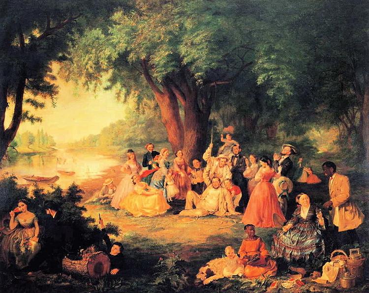  The Artist and Her Family on a Fourth of July Picnic